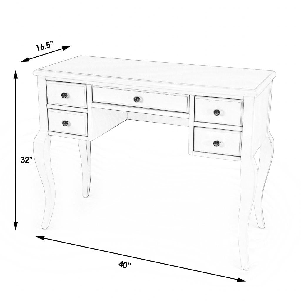 Cottage White Writing Desk