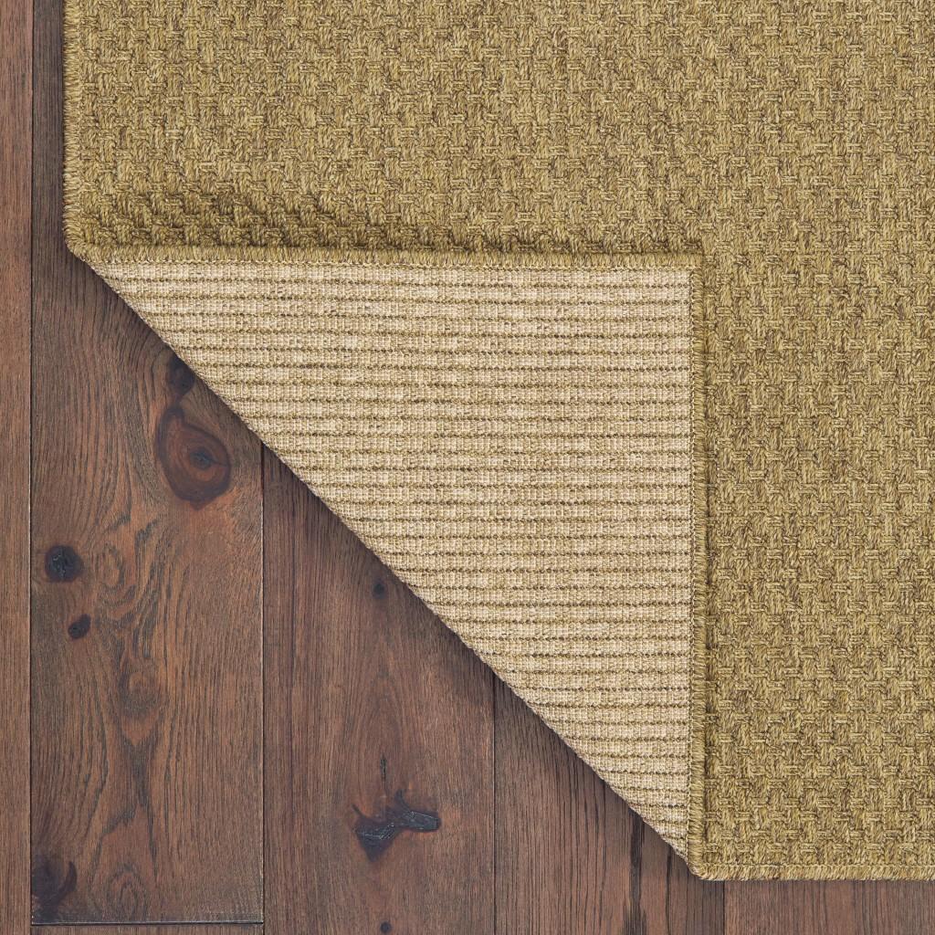 2’x8’ Solid Tan Indoor Outdoor Runner Rug