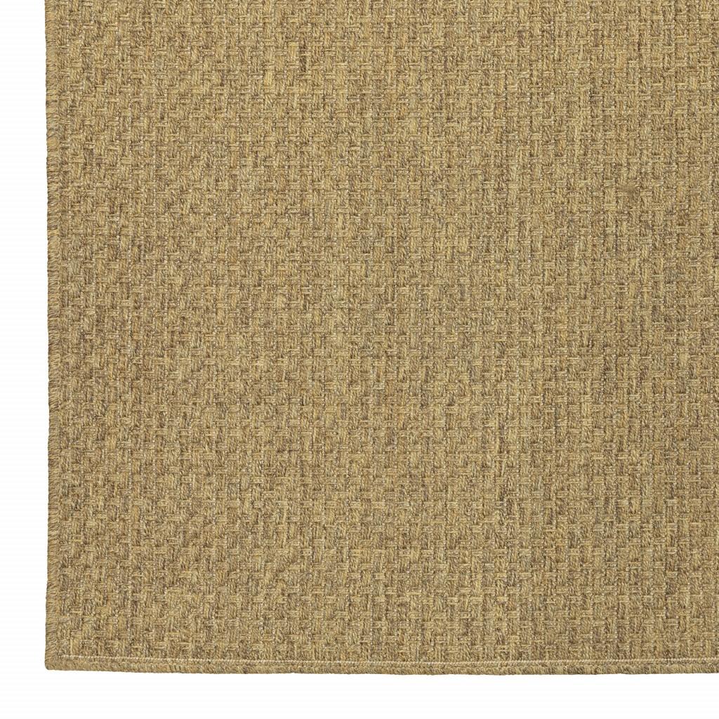 4’x6’ Solid Tan Indoor Outdoor Area Rug