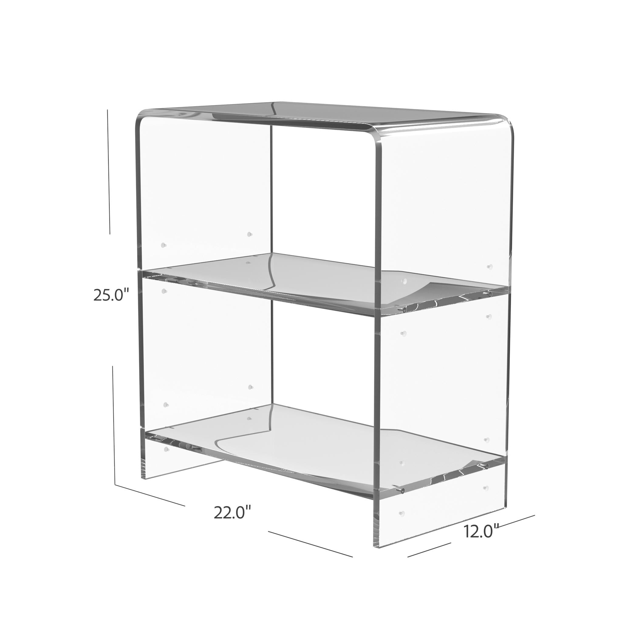 Crystal Clear Acrylic Bookcase