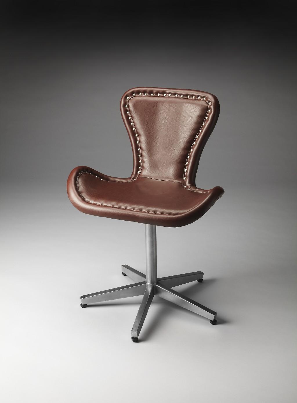 Modern Leather Accent Chair