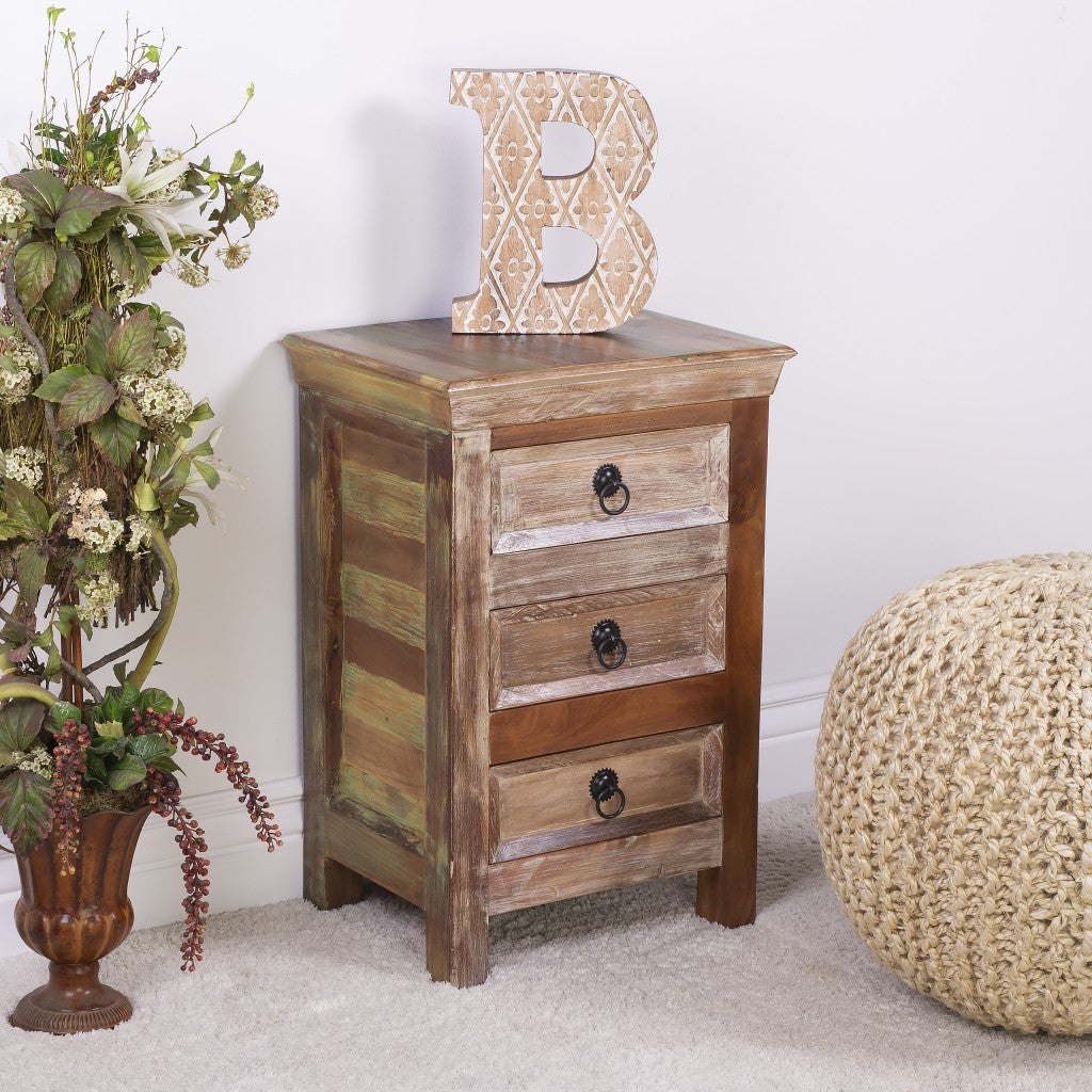 Modern Rustic Three Drawer Accent Chest