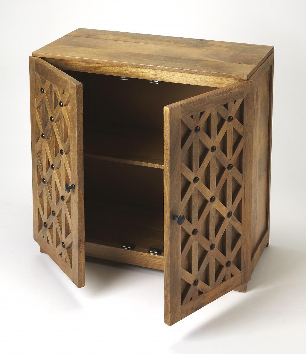 Corona Mango Wood Console Cabinet