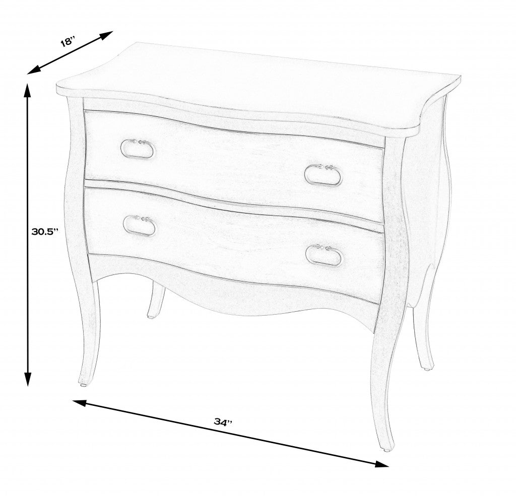 Rochelle Brown 2 Drawer Chest