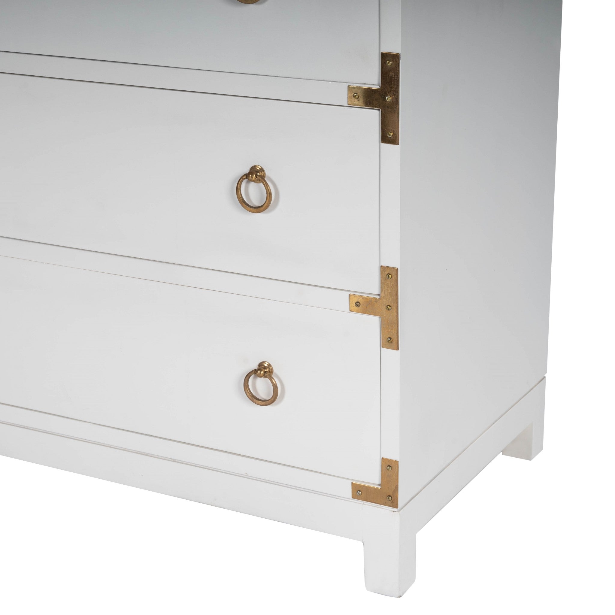 Forster Glossy White Campaign Chest