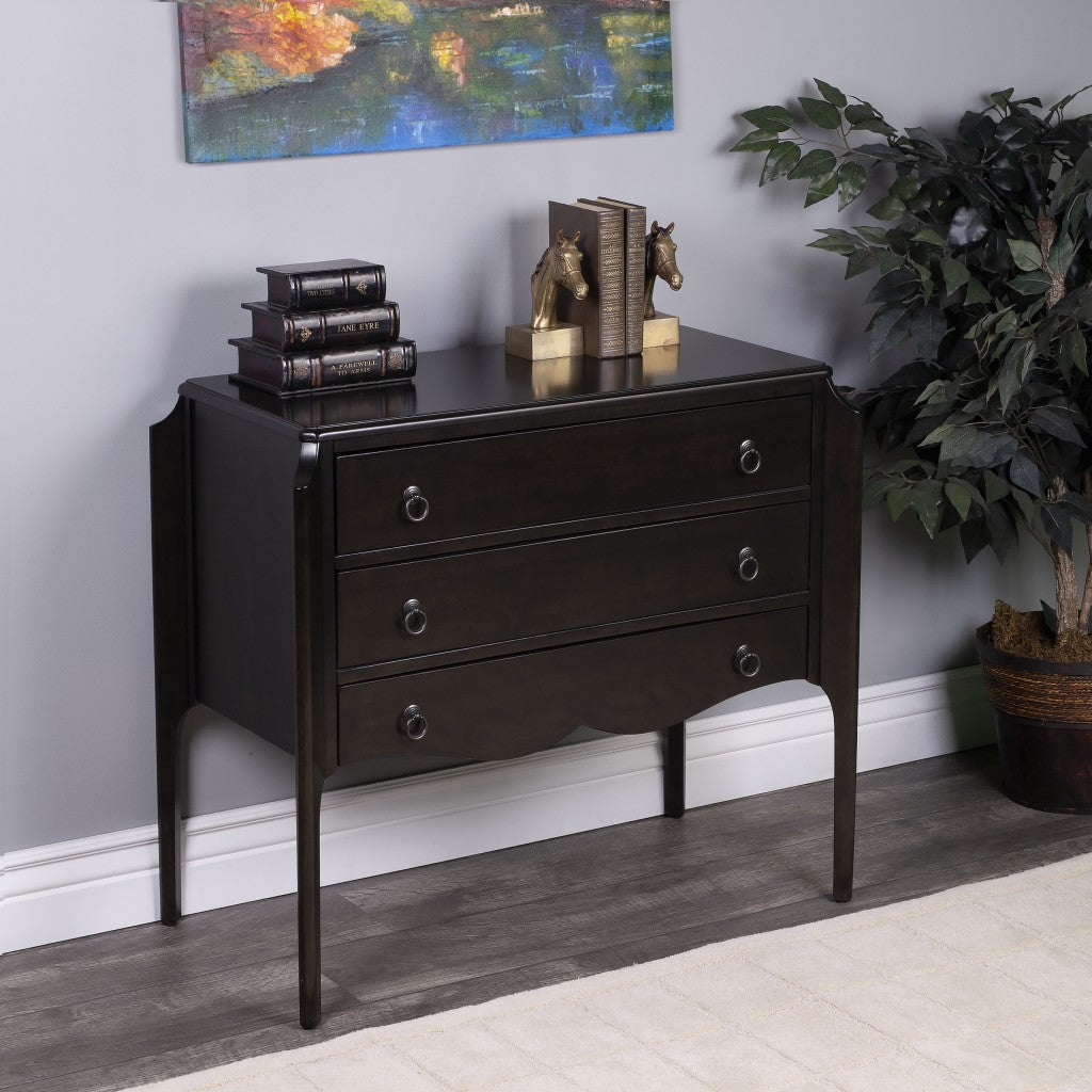 Wilshire Chocolate 3 Drawer Chest Default Title