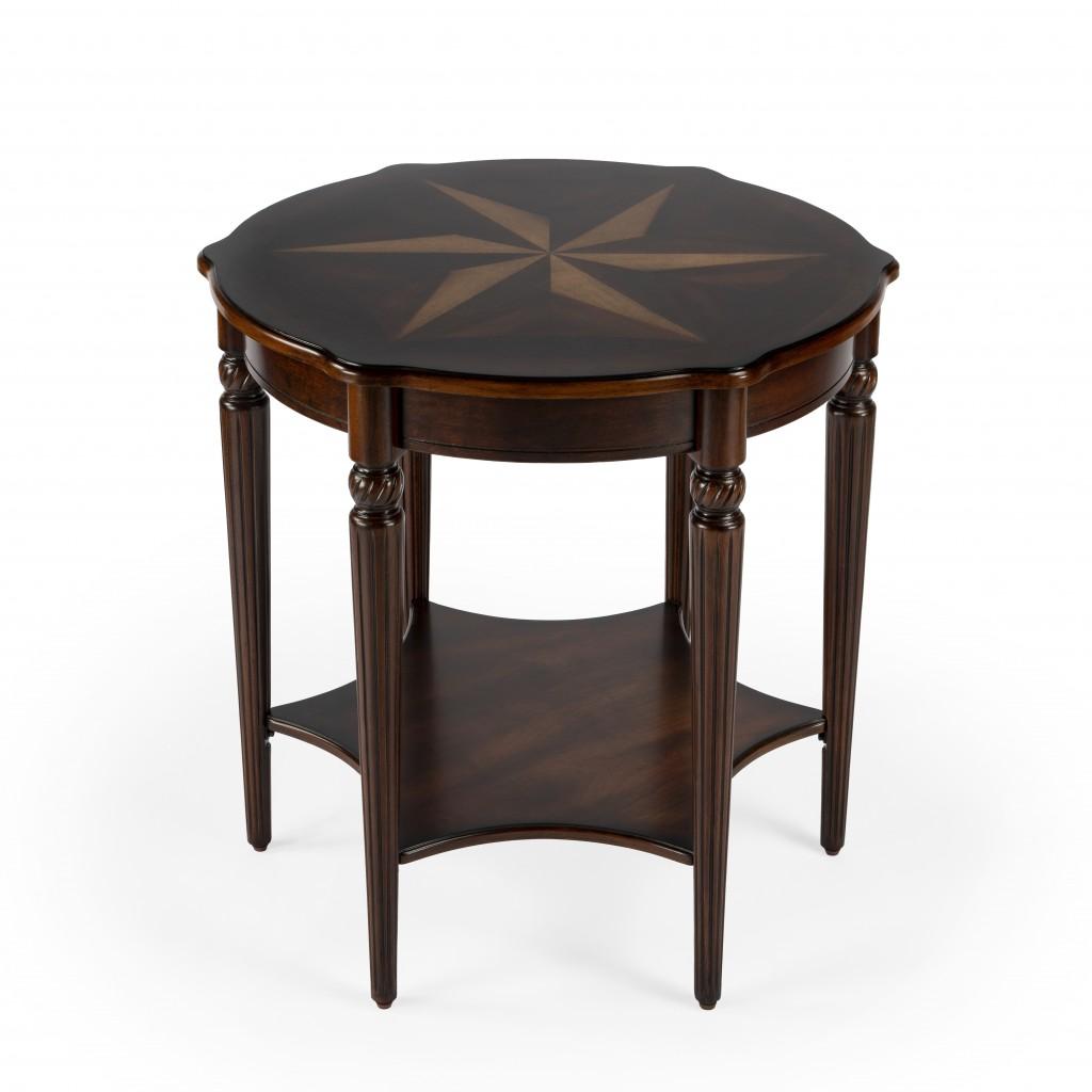 Traditional Cherry Accent Table