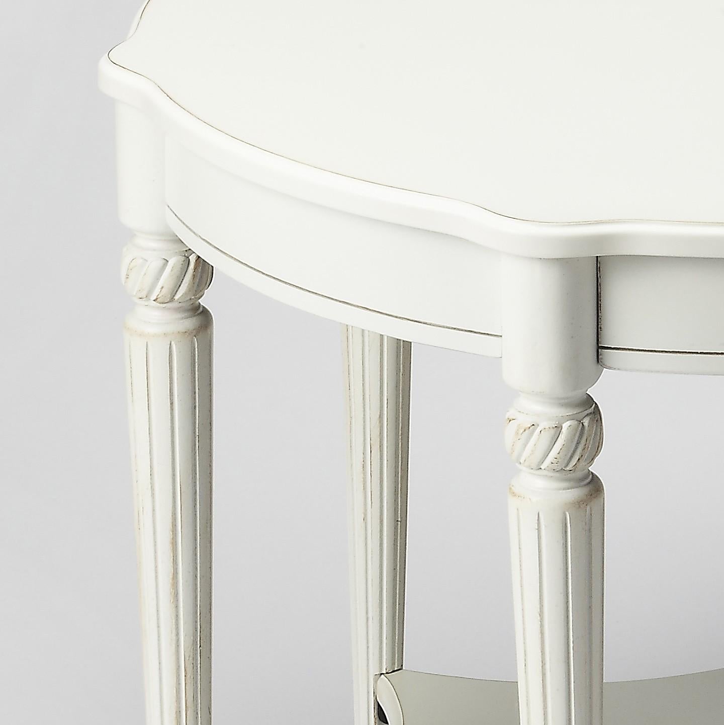 Cottage White Accent Table