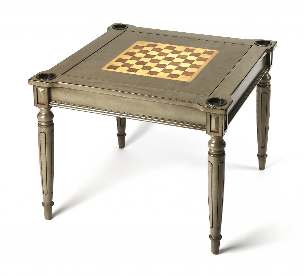 Silver Satin Multi Game Table