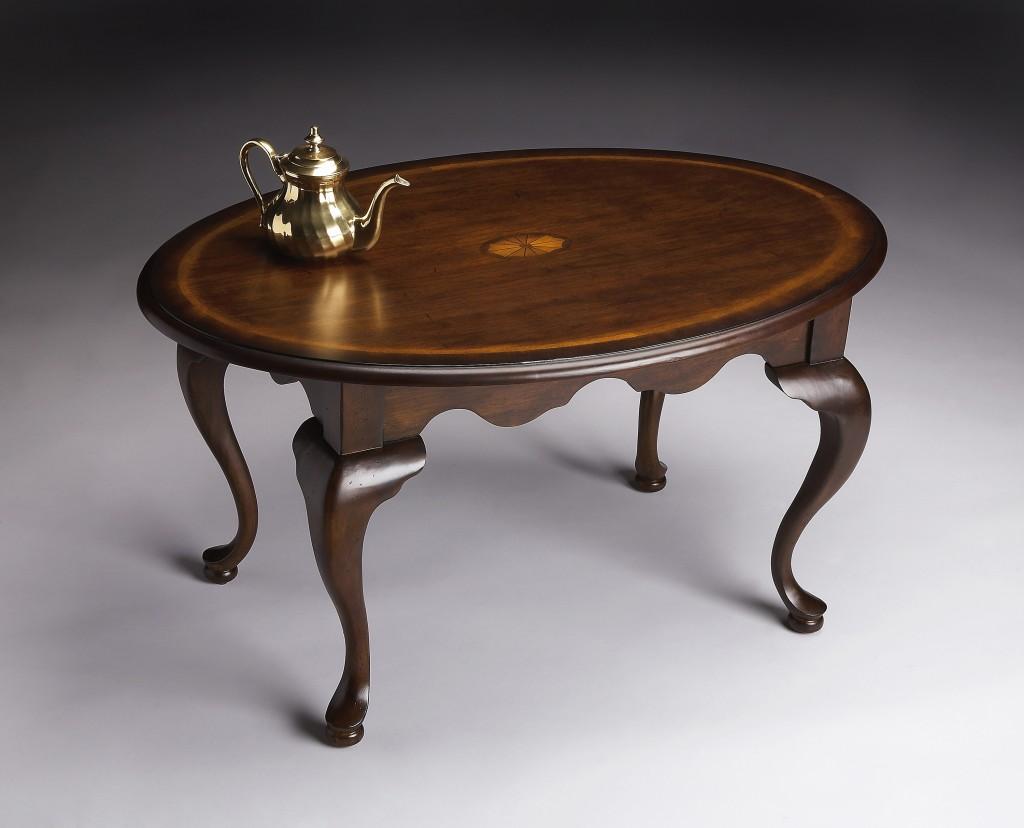 Traditional Traditional Cherry Oval Coffee Table