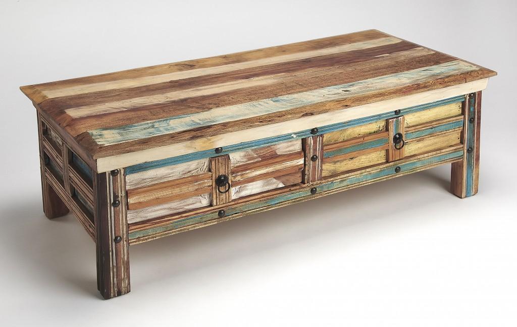 Rustic Painted Coffee Table