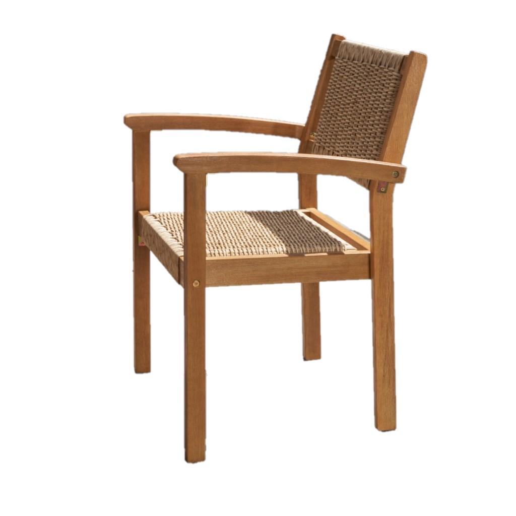 Set of Two Woven Dining Chairs