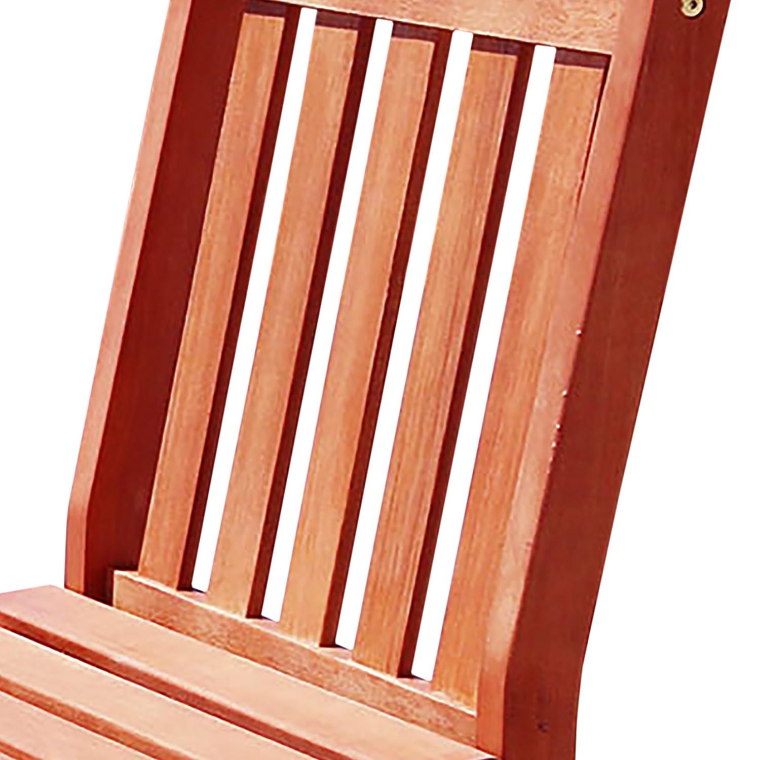 Brown Outdoor Armless Chair