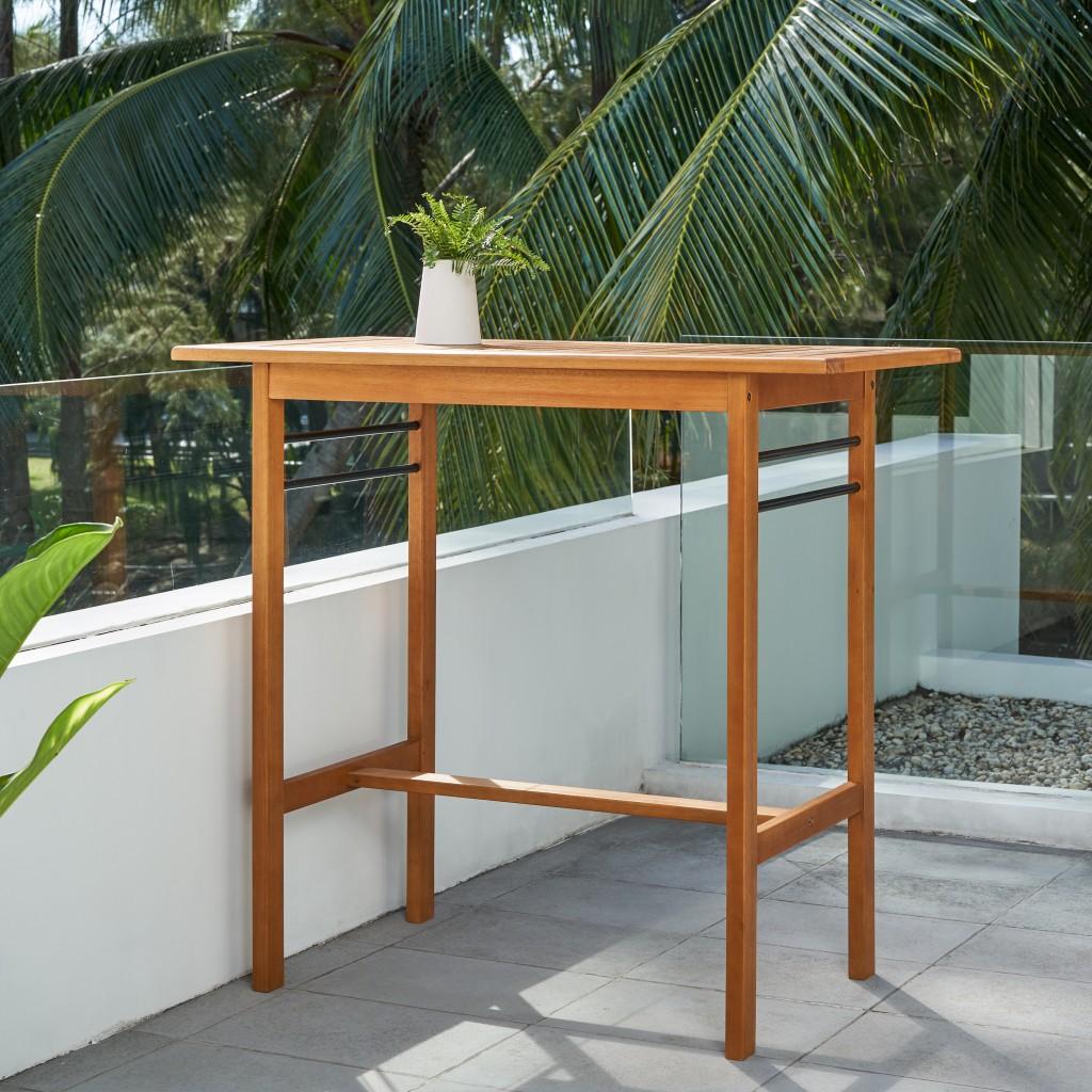 Honey Rectangular Bar Table