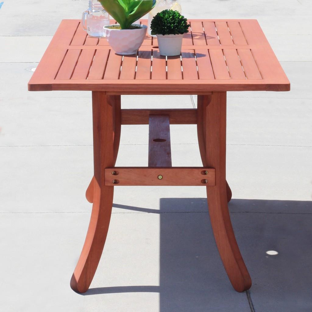 Sienna Brown Dining Table with Curved Legs