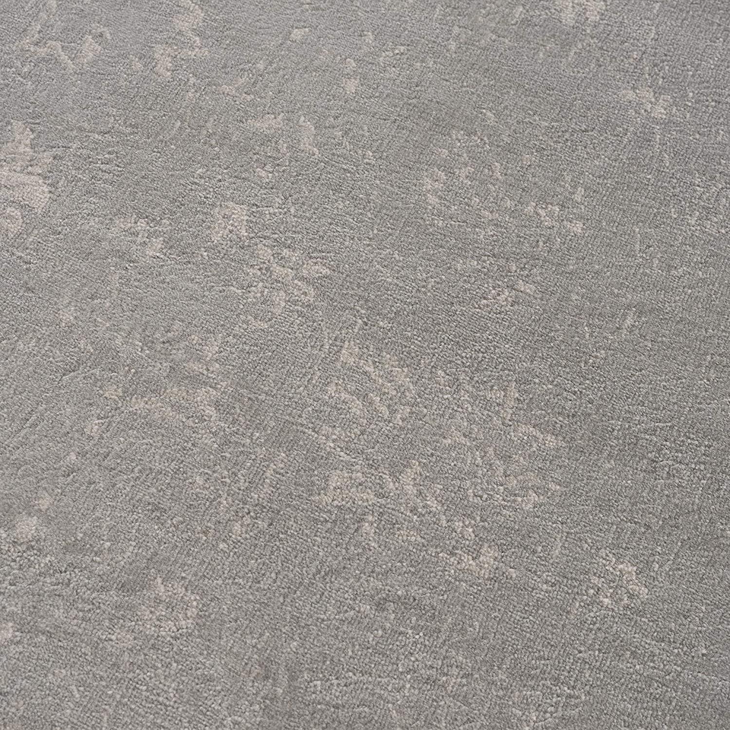 8’ x 11’ Modern Gray Distressed Area Rug