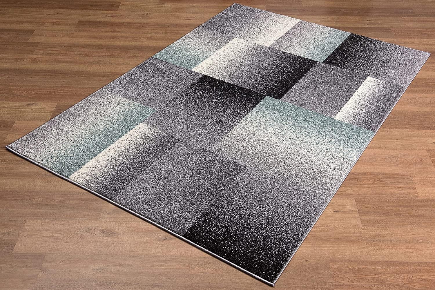 8' x 11’ Gray Modern Geometric Area Rug Default Title