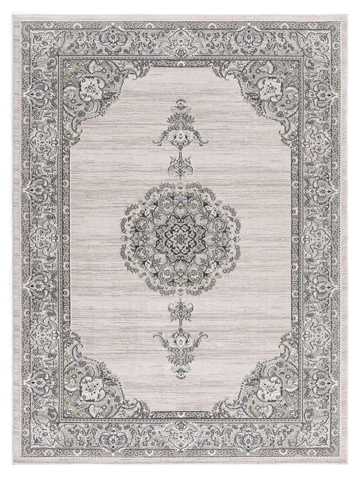 8’ x 11’ Gray Decorative Medallion Area Rug