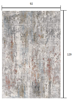 8’ x 11’ Gray Abstract Pattern Area Rug