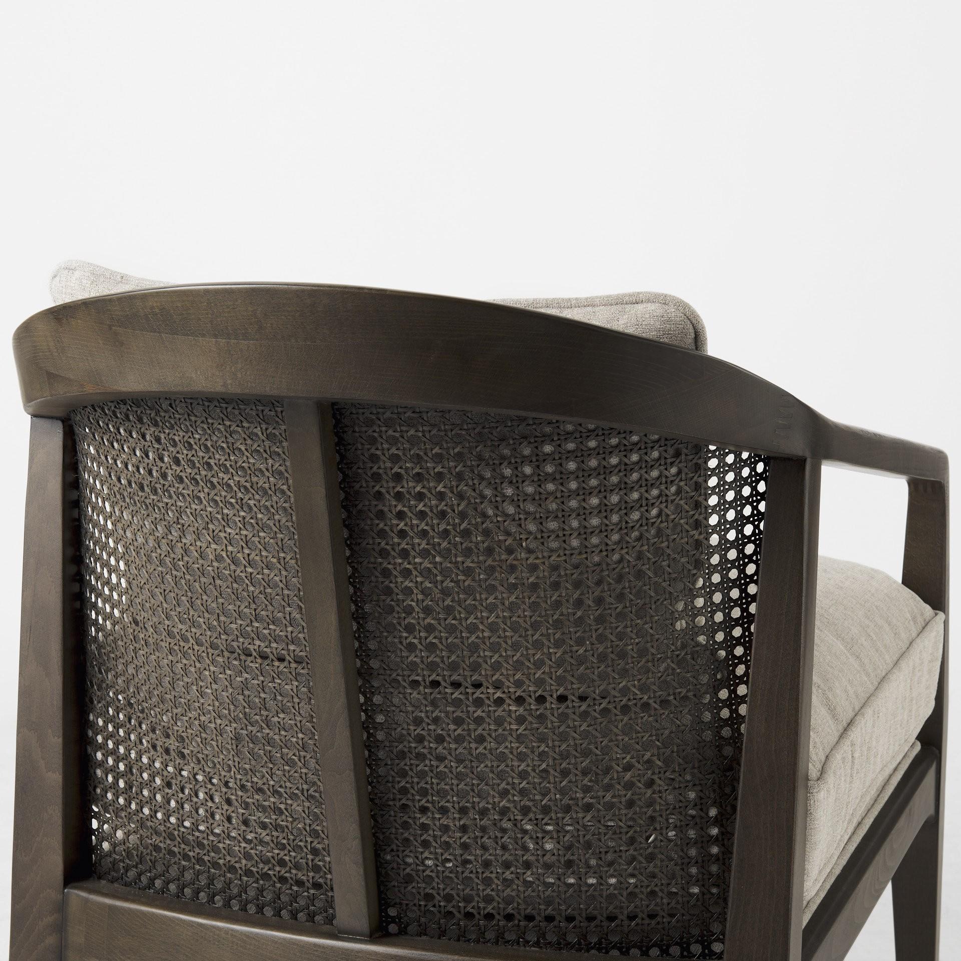 Fusion Dark Cane Back Arm Chair