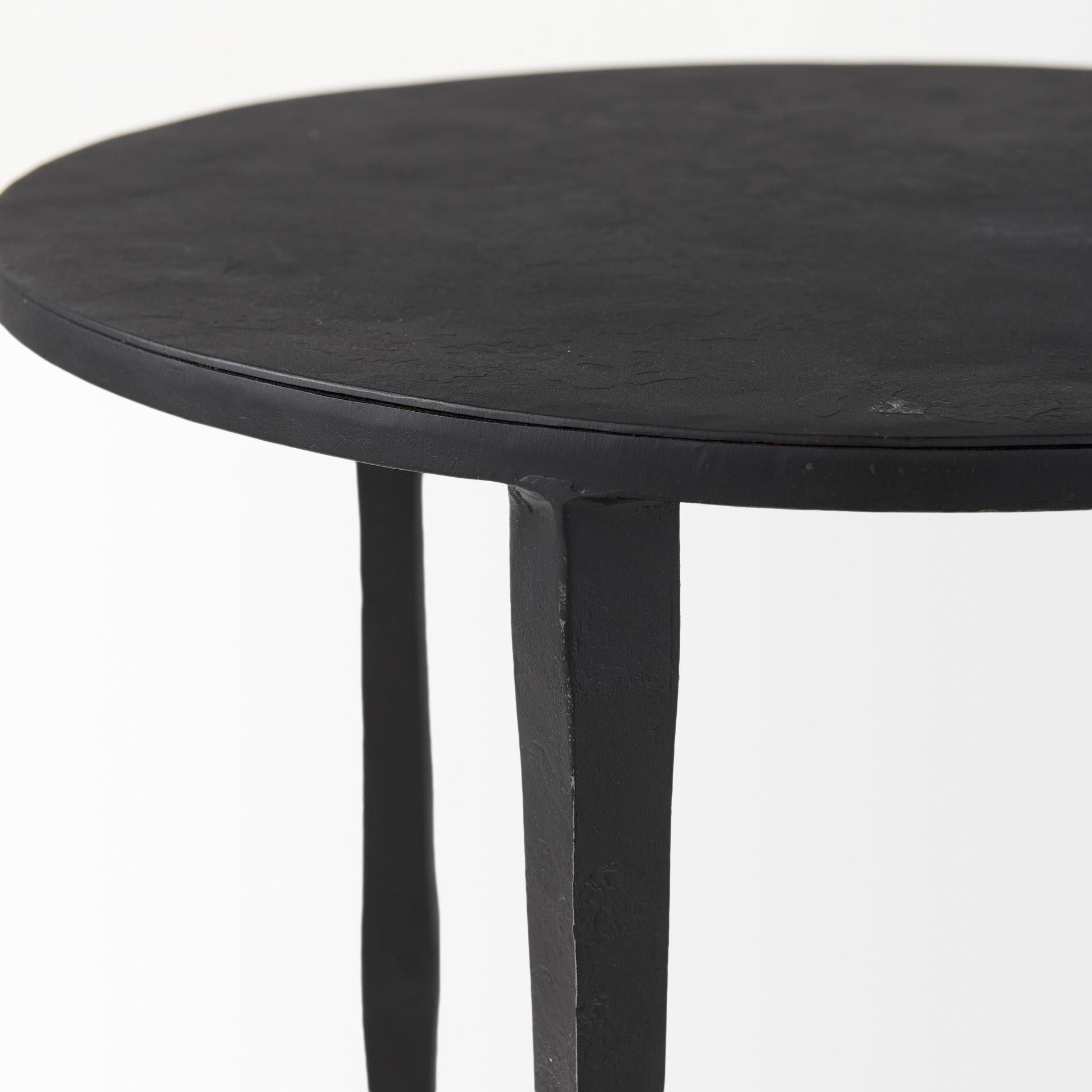 Minimal Black Iron Side Table