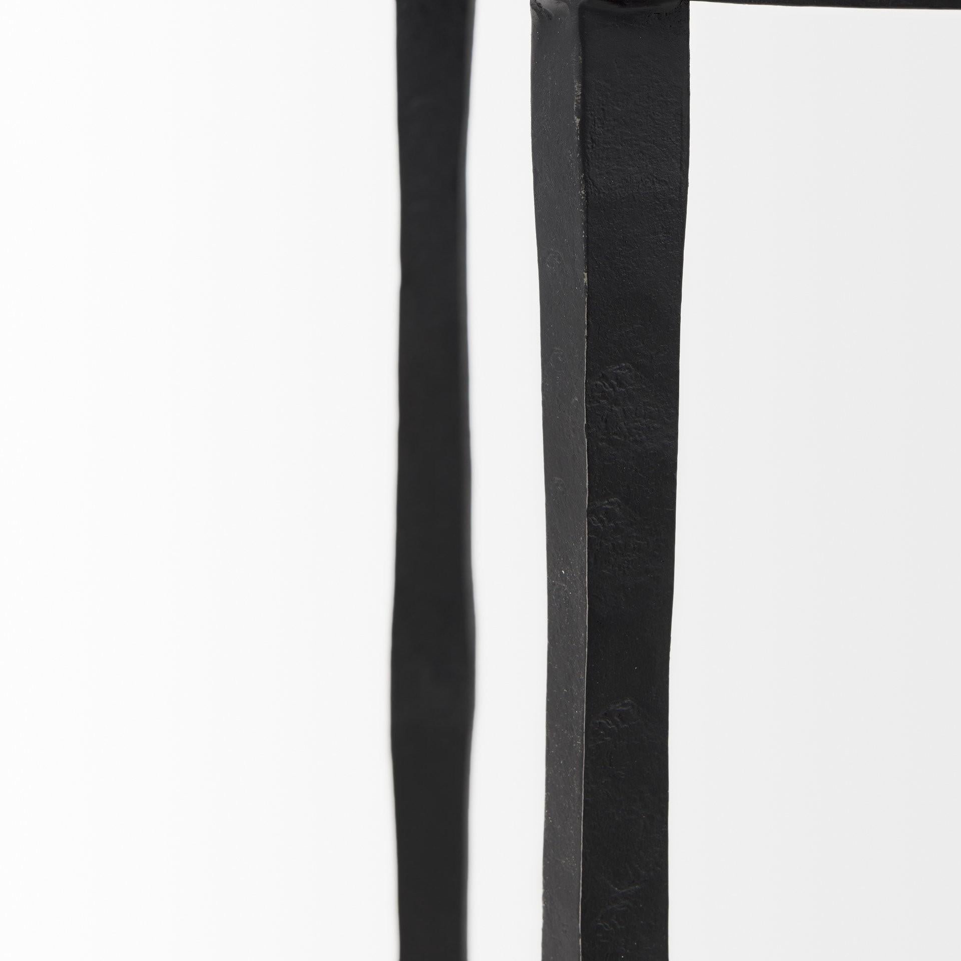 Minimal Black Iron Side Table