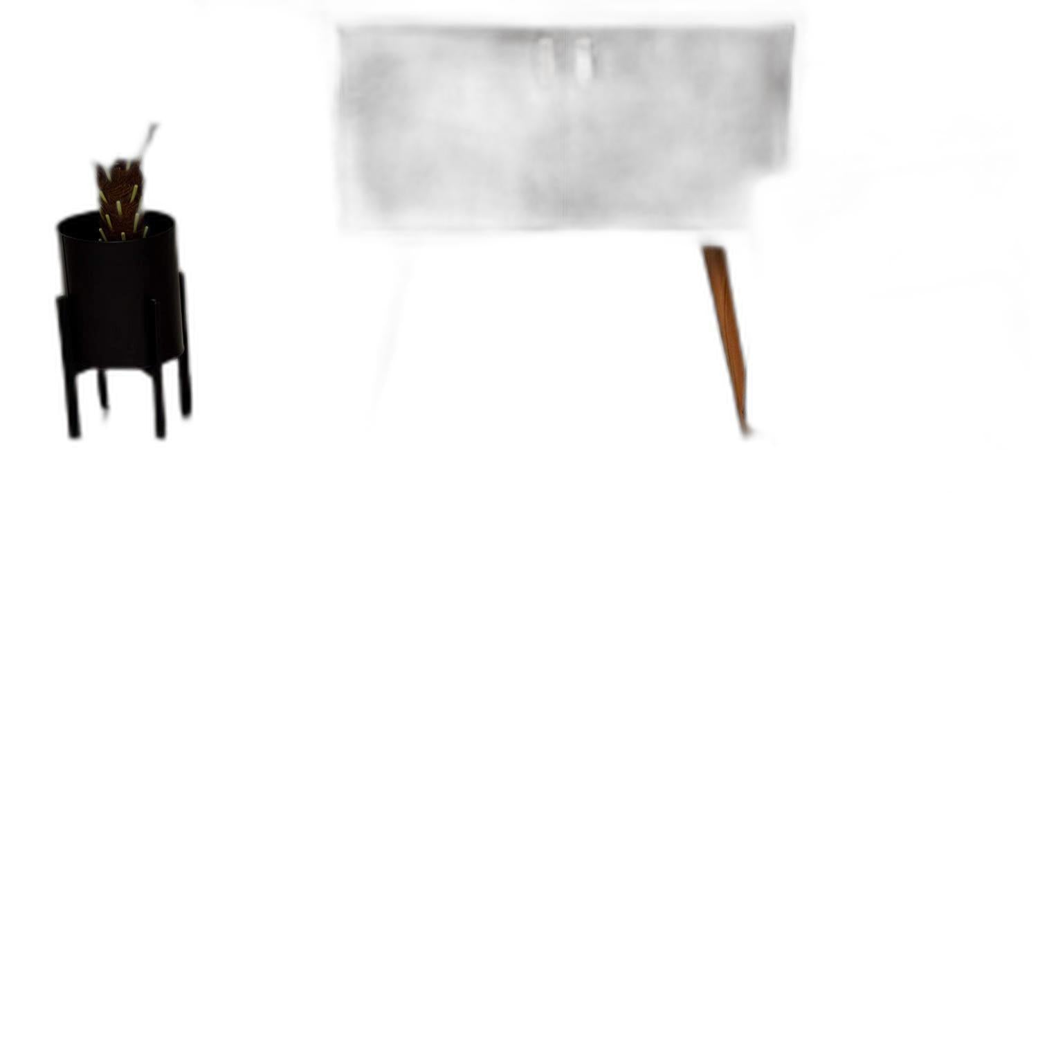 5’ x 8’ Ivory Modern Solid Shag Area Rug