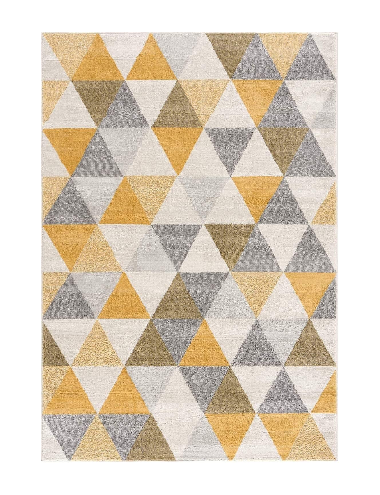2’ x 15’ Yellow Triangular Lattice Runner Rug