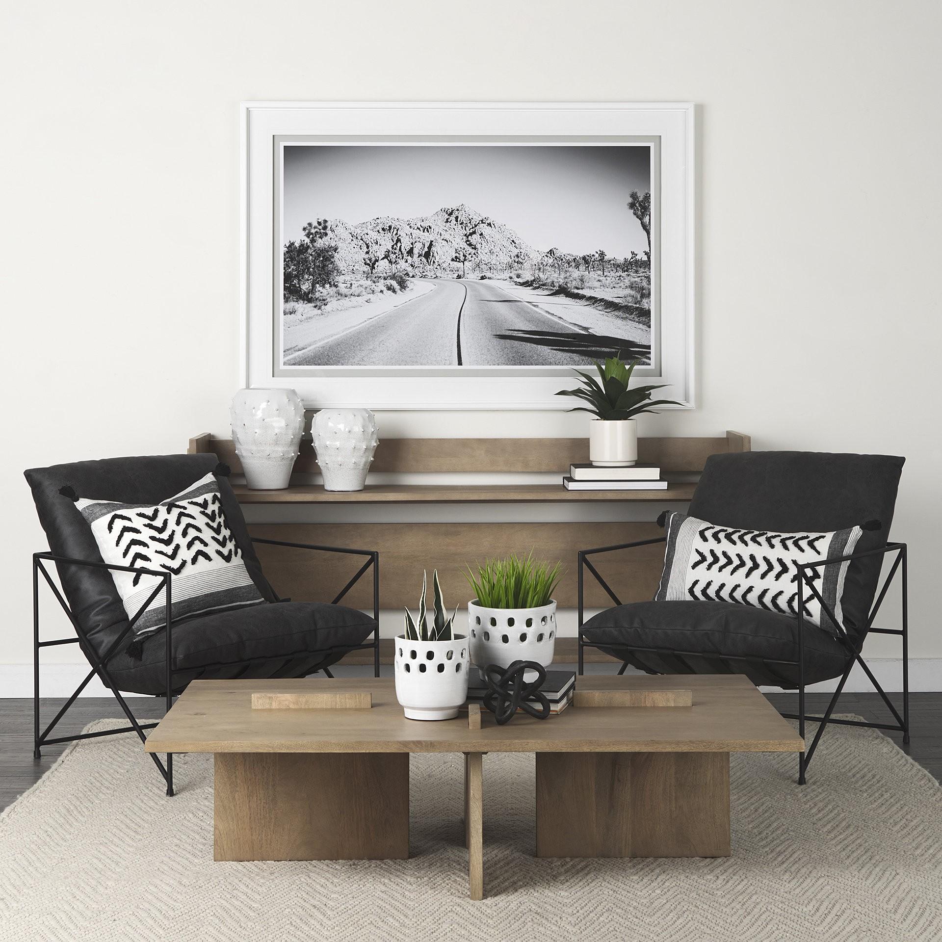 Light Natural Brown Rectangular Wooden Coffee Table