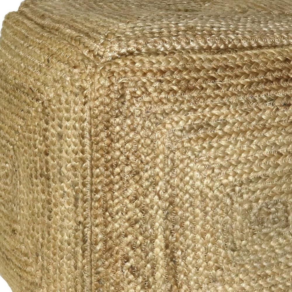 Natural Hemp Square Pouf