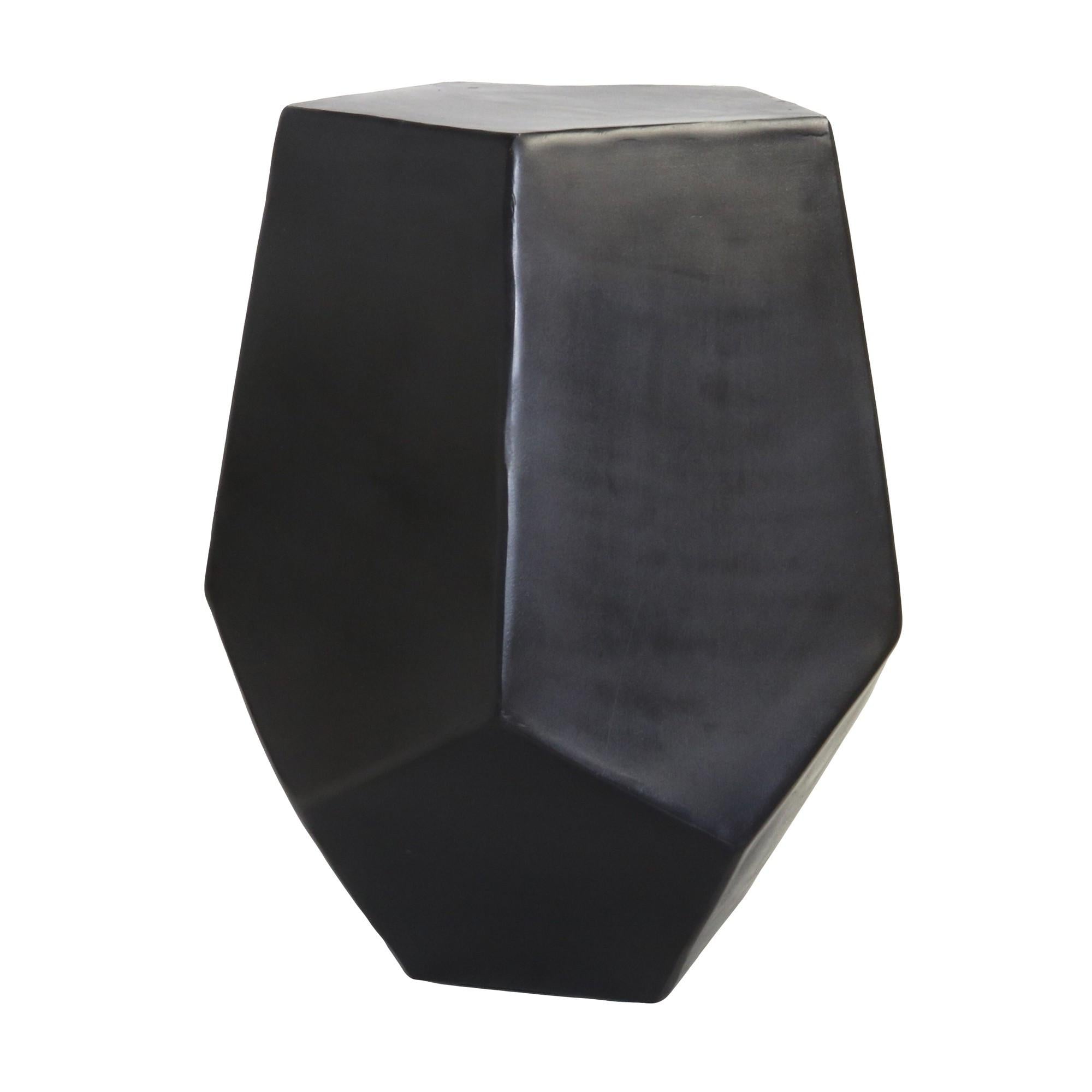 Cast Aluminum Hexagonal Drum Table