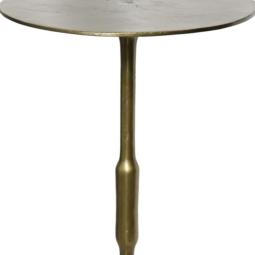 Gold Metal Side Table