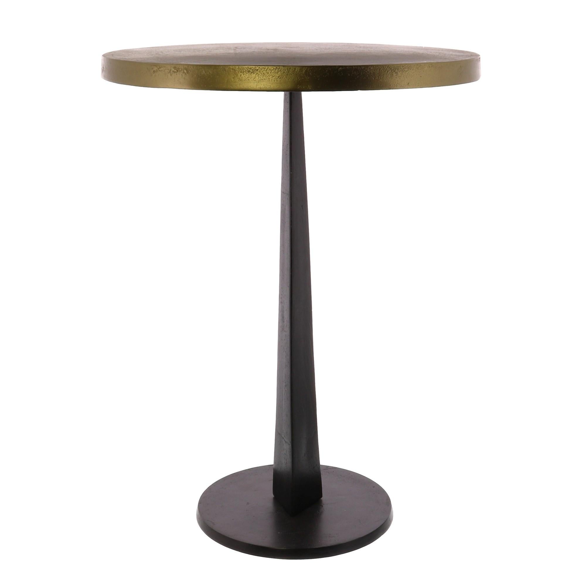 Bronze Metal Side Table