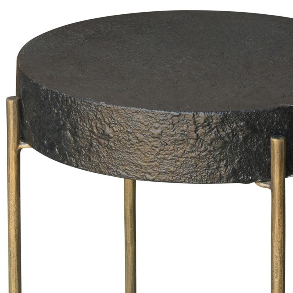 Black and Gold Side Table