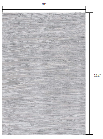 7’ x 10’ Blue Modern Abstract Stripe Area Rug