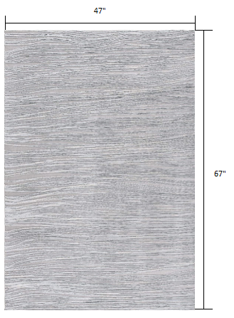 4’ x 6’ Blue Abstract Strokes Area Rug