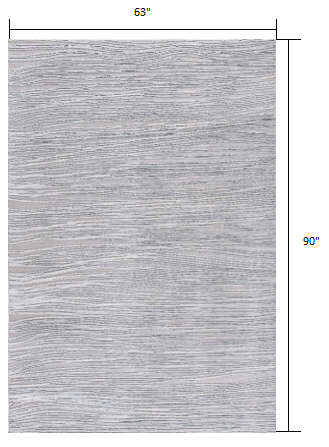 5’ x 8’ Blue Abstract Strokes Area Rug