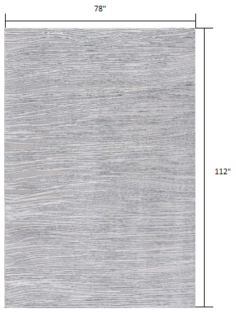 7’ x 10’ Blue Abstract Strokes Area Rug