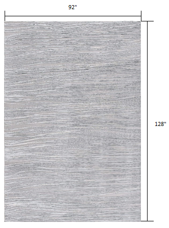 8’ x 11’ Blue Abstract Strokes Area Rug