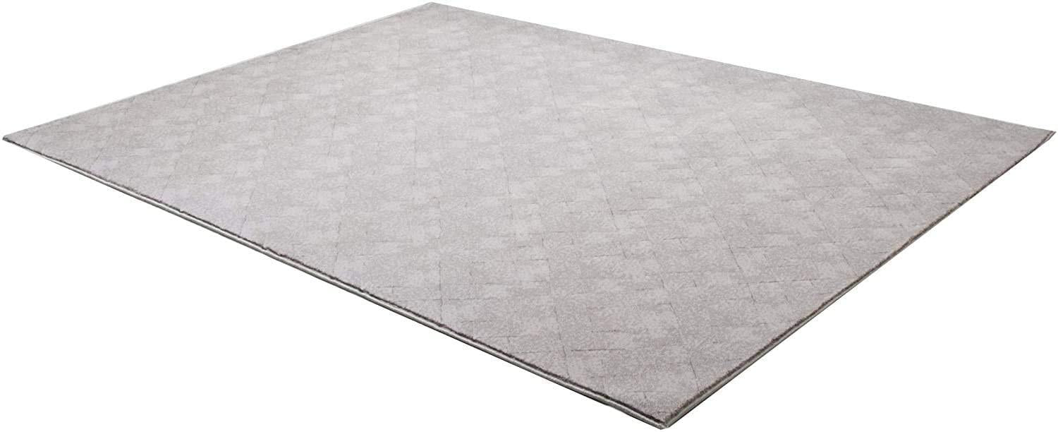 5’ x 8’ Gray Distressed Diamonds Area Rug Default Title