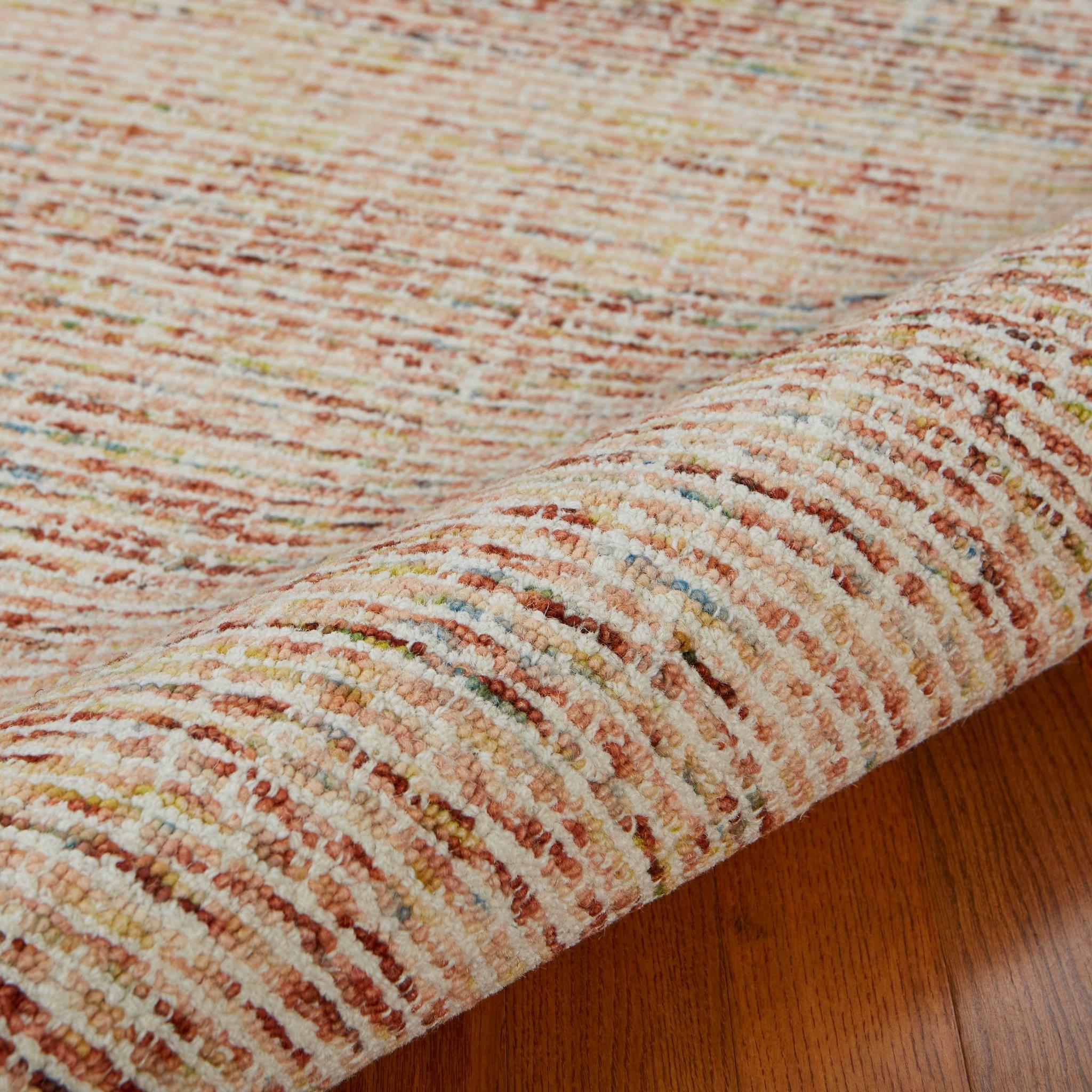 4’ Round Beige Sun Tasseled Area Rug