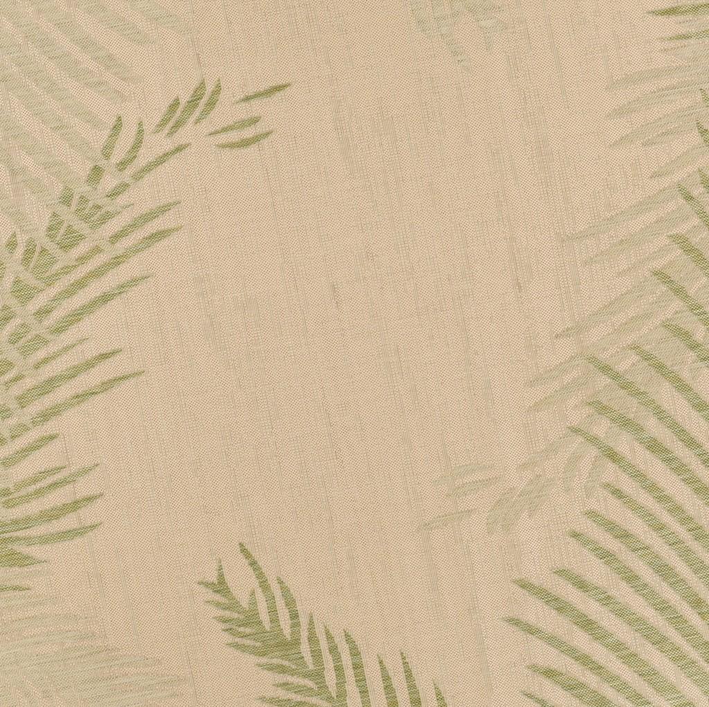 8’ Round Green Palms Indoor Outdoor Area Rug