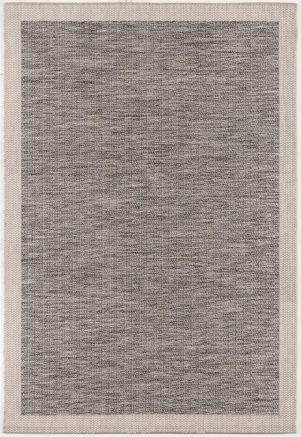 3’ x 13’ Sand and Gray Distressed Border Runner Rug