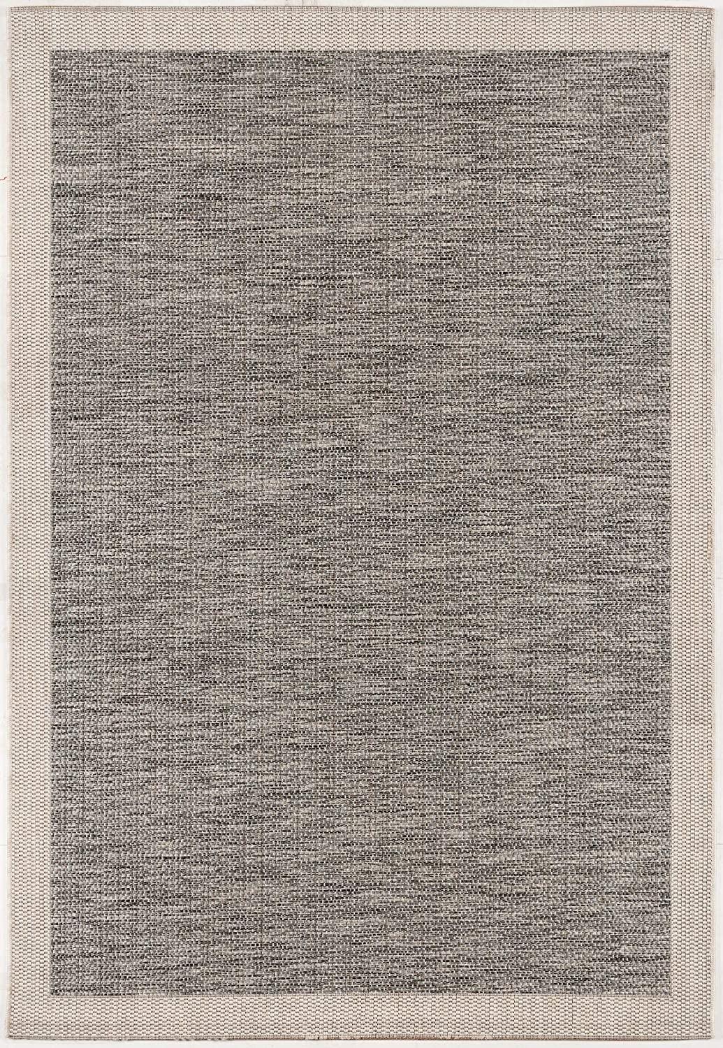 3’ x 20’ Sand and Gray Distressed Border Runner Rug