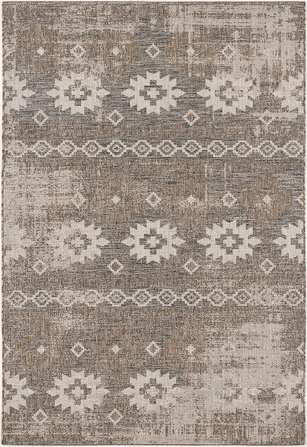 3’ x 15’ Beige Boho Chic Runner Rug