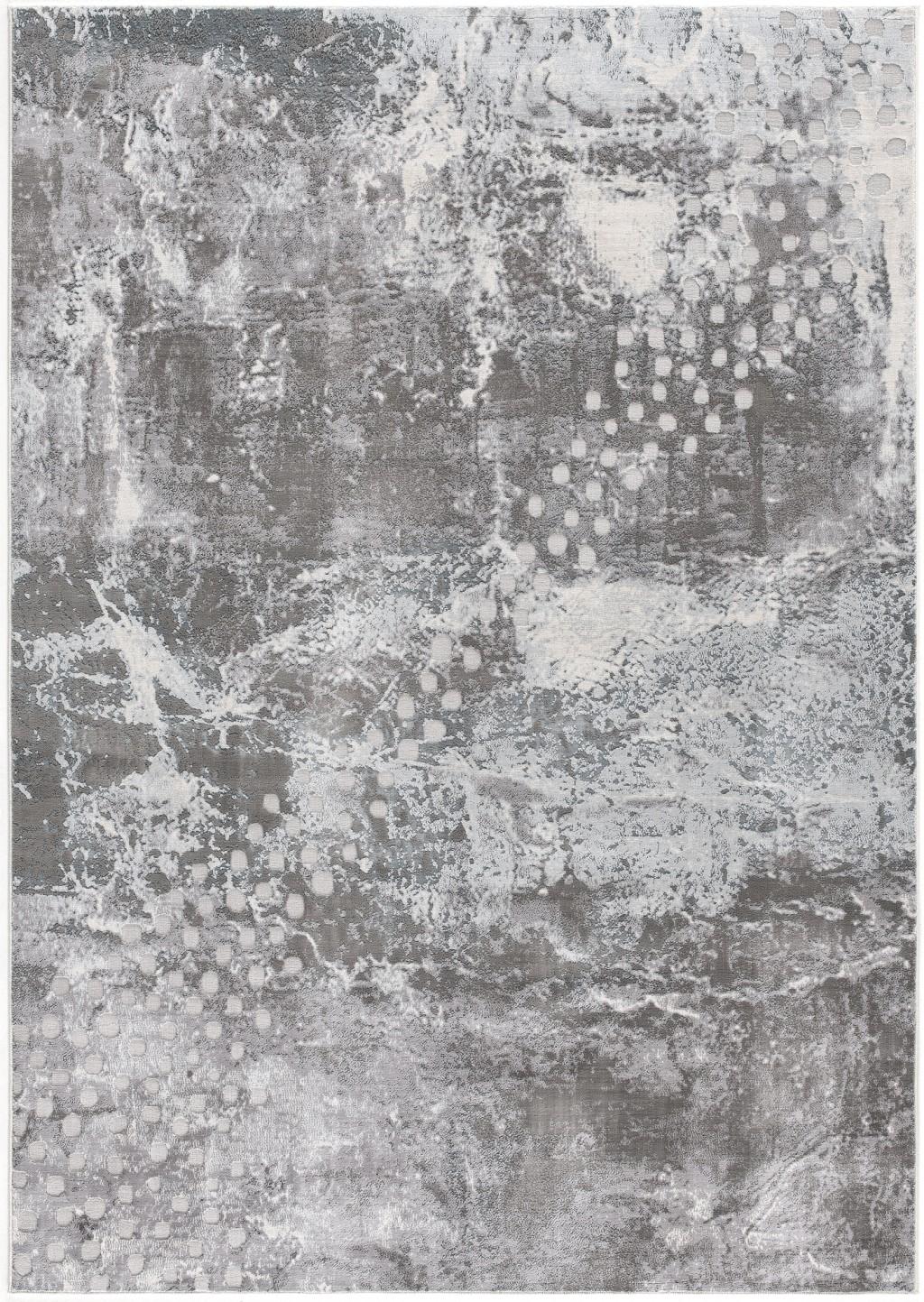 7’ x 10’ Gray Distressed Abstract Area Rug Default Title