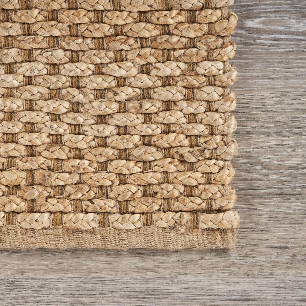 2’ x 3’ Tan Interwoven Mid Century Scatter Rug