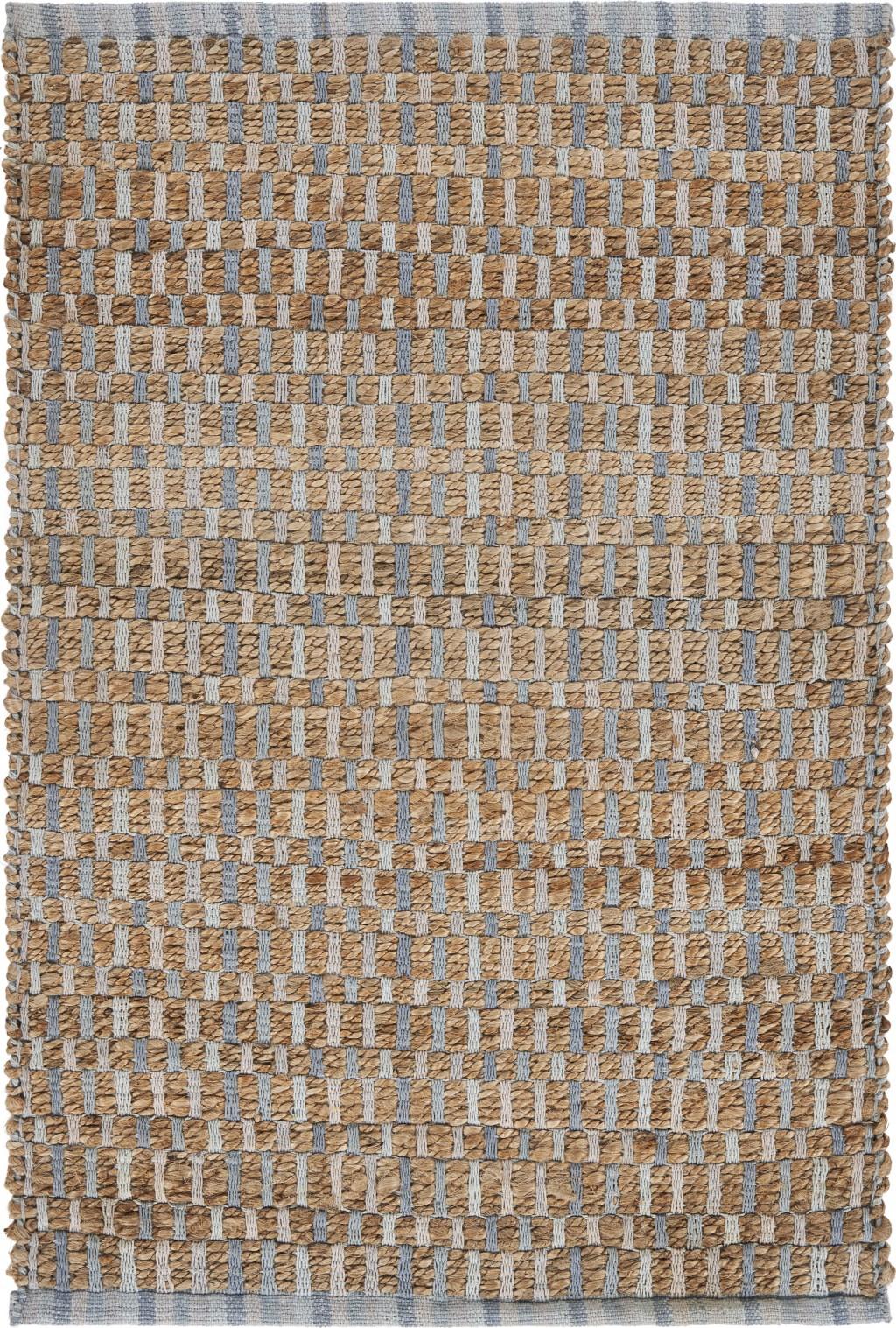 2’ x 3’ Blue and Brown Checkered Scatter Rug