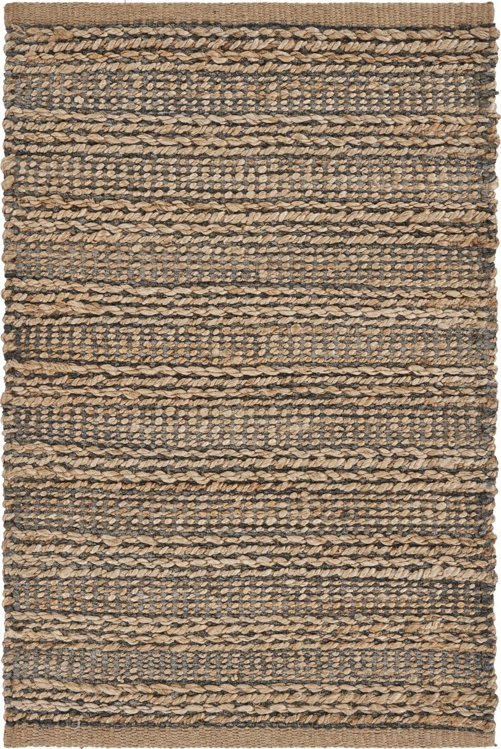 2’ x 3’ Gray and Tan Interwoven Scatter Rug Default Title