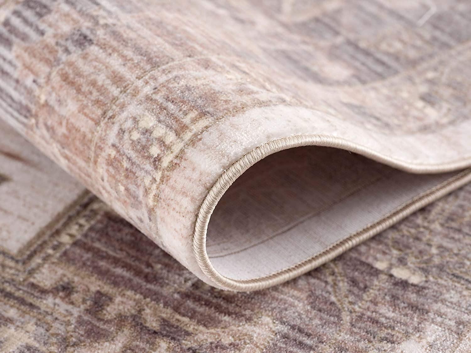 2’ x 8’ Beige Classic Medallion Runner Rug